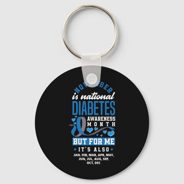 Llavero Noviembre es el mes nacional de sensibilización so (Anverso)