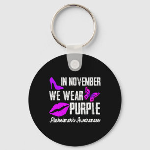 Llavero Noviembre Nosotros Vestimos Morado Conciencia de A