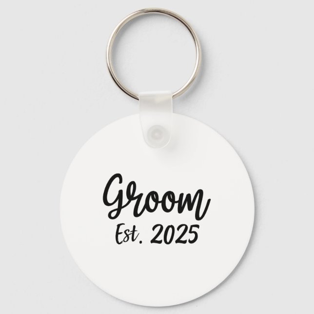 Llavero Novio Est. 2025 Fiesta de compromiso de boda de ho (Anverso)