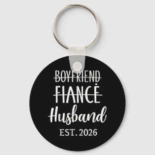 Llavero Novio Fiancé Husband 2026 Para Boda Y Hueso