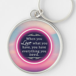 Llavero Nube rosa inspiradora