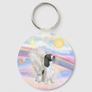 Llavero Nubes - Angel del Cocker Spaniel Inglés de Muelle