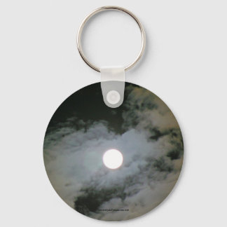 Llavero Nubes de luna llenas Naturaleza Foto Keychain