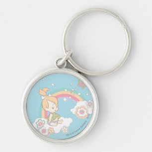 Llavero Nubes del arco iris y de la flor de PEBBLES™