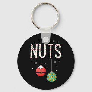 Llavero Nueces de pecho que coinciden con castañas Navidad