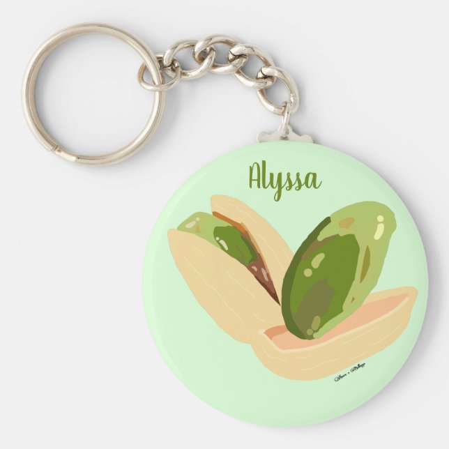 Llavero Nueces de Pistachio personalizadas (Frente)