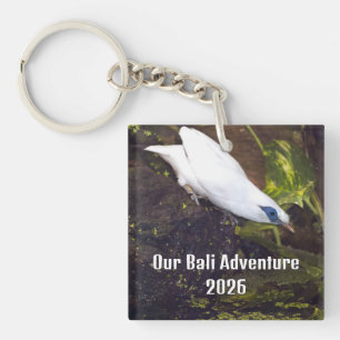 Llavero Nuestra Aventura en Bali 2026 Arte del Pájaro Myna