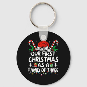 Llavero Nuestra Primera Navidad Como Familia De Tres Noche