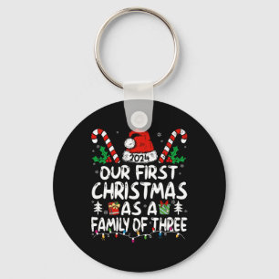 Llavero Nuestra Primera Navidad Como Familia De Tres Noche