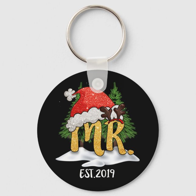 Llavero Nuestra primera Navidad como señor y señora 2021 c (Anverso)