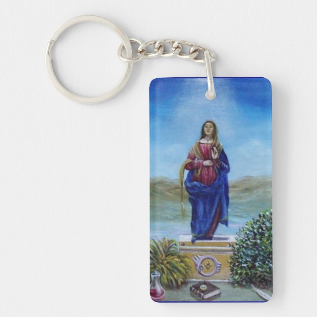 Llavero NUESTRA SEÑORA DE LIGERA Madonna de inmaculada con (Frente)