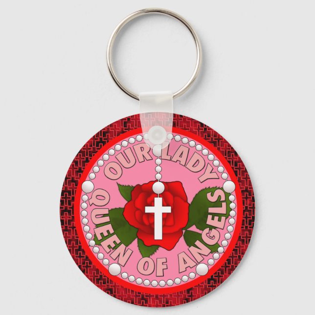 Llavero Nuestra Señora Reina de los Ángeles (Anverso)