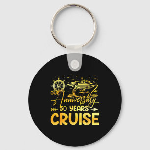 Llavero Nuestro crucero de aniversario de bodas número 50