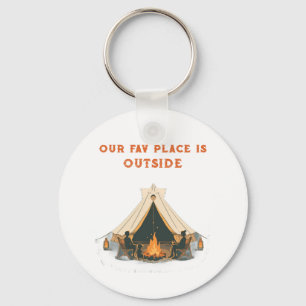Llavero Nuestro lugar favorito está afuera Everyday Carr