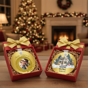 Llavero Nuestro primer nombre personalizado de Navidad jun