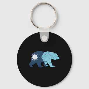 Llavero Nueva bandera del estado de Minnesota Bear
