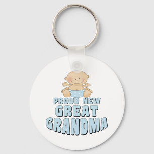 Llavero NUEVA gran camiseta ORGULLOSA de la abuela