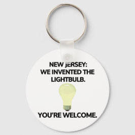 Llavero Nueva Jersey: Inventamos la bombilla.