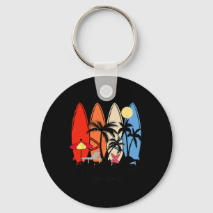 Llavero Nueva Jersey Seaside Heights Retro Surfboard Vinta