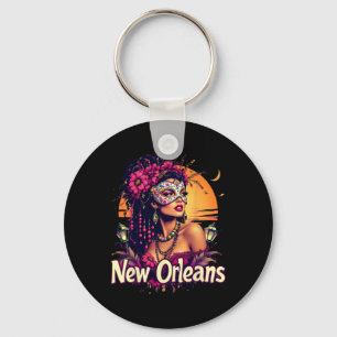 Llavero Nueva Orleans Festival de Carnaval de Máscara de M