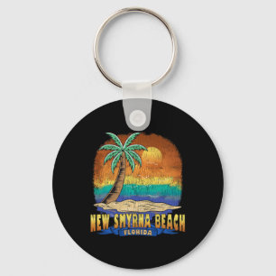 Llavero Nueva playa de Smyrna Florida Vintage Molesto Souv