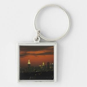 Llavero Nueva York, EE. UU. Horizonte de Manhattan uptown 