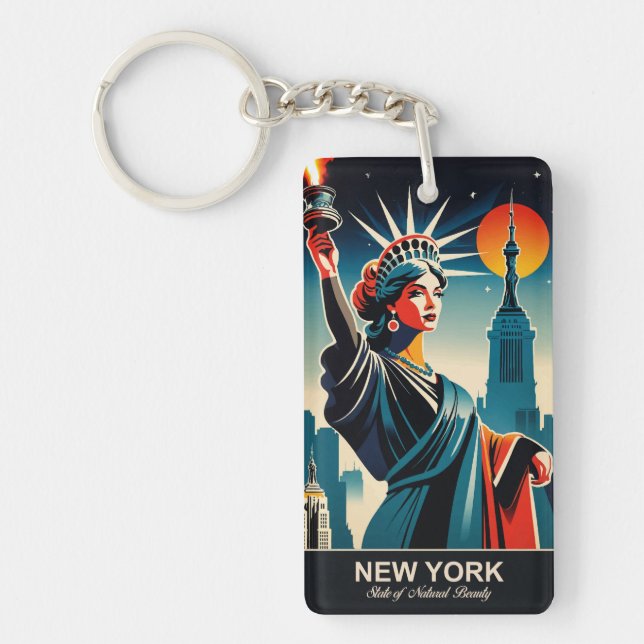 Llavero Nueva York: Estado de la belleza natural (Frente)