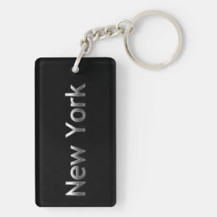 Llavero Nueva York Industrial - Sobre Negro