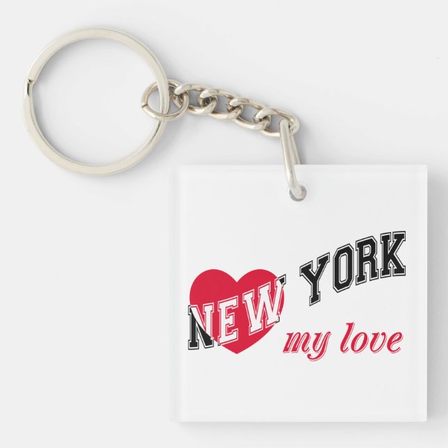Llavero Nueva York mi amor (Frente)
