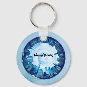 Llavero Nueva York Skyline Tiny Planet Keychain - Personal