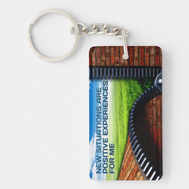 Llavero "Nuevas situaciones" Motivación Afirmación (Frente)