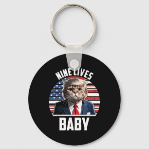 Llavero Nueve Vidas Byby Divertido Trump 2025