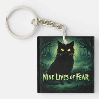 Llavero Nueve Vidas de Miedo - Gato Negro