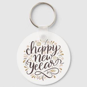 Llavero NUEVO AÑO NUEVO COMIENZO, Feliz Año Nuevo