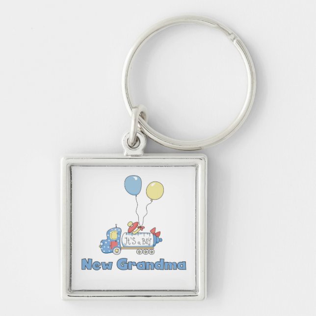 Llavero Nuevo camión de la abuela es un regalo de chico (Frente)