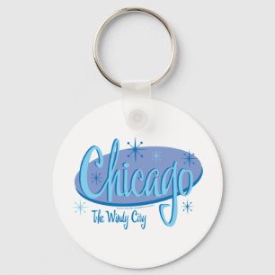 Llavero NUEVO-Chicago-Retro