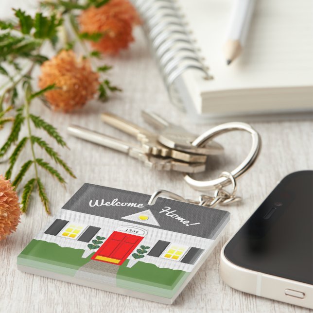 Llavero Nuevo Keychain para el Hogar de Bienvenida de Real (Frente Derecha)