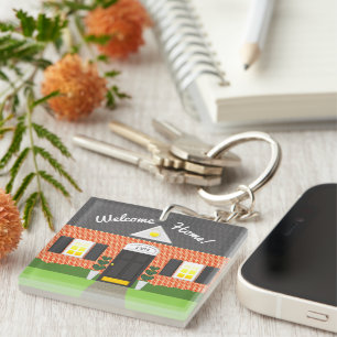 Llavero Nuevo Keychain para Hogar de Bienvenida de Realtor