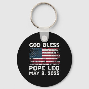 Llavero Nuevo Papa León Us Dios bendiga al Papa León Ameri