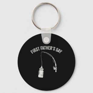 Llavero Nuevo papá pescador, primer día del padre pescando