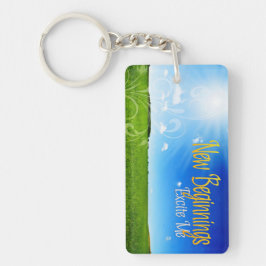 Llavero "Nuevos comienzos" Motivación Afirmación