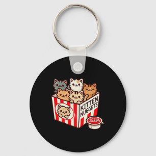 Llavero Nuggets gatitos Graciosos De Comida Rana Gato Gato