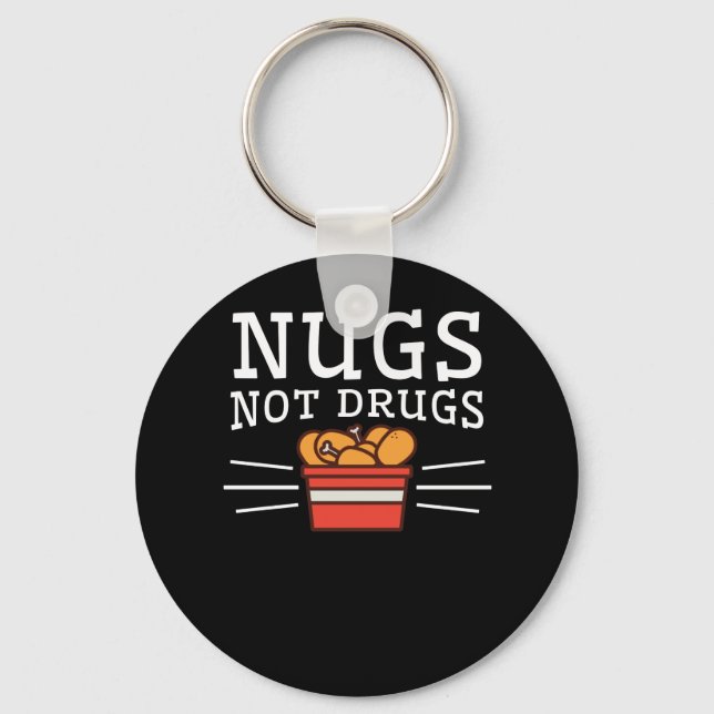 Llavero Nugs No Drogas Chickets Lover (Anverso)