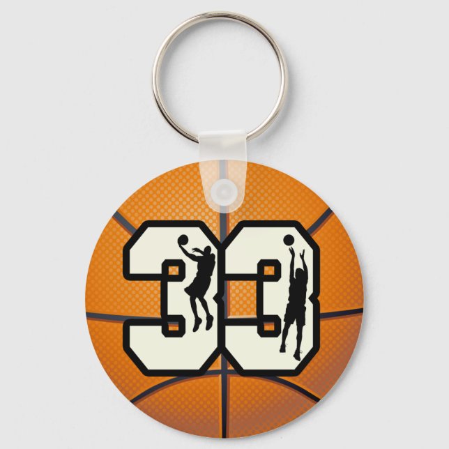 Llavero Number 33 Basketball (Anverso)