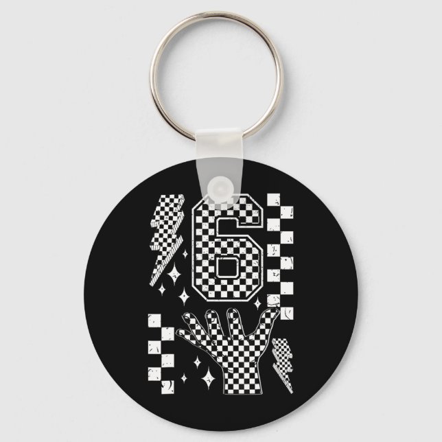 Llavero Number 7 Matching 67 Meme Checkered Costume Kids  (Anverso)