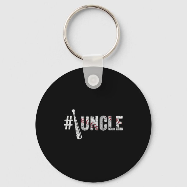 Llavero Number One Baseball Uncle Fathers Day Funny Baseba (Anverso)