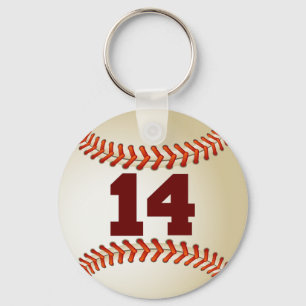 Llavero Número 14 de béisbol