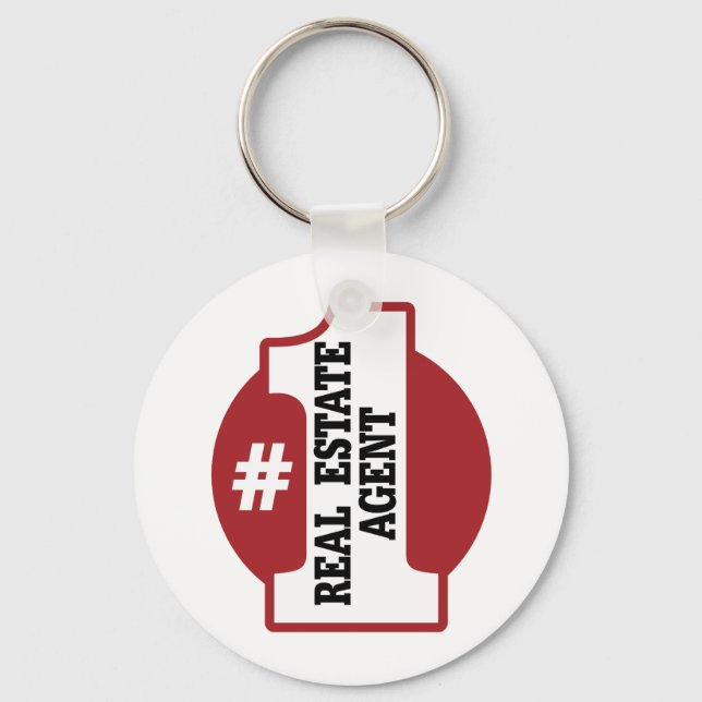 Llavero Número 1 Agente inmobiliario (Anverso)