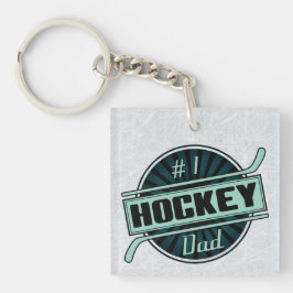 Llavero Número 1 Hockey Dad Keyring