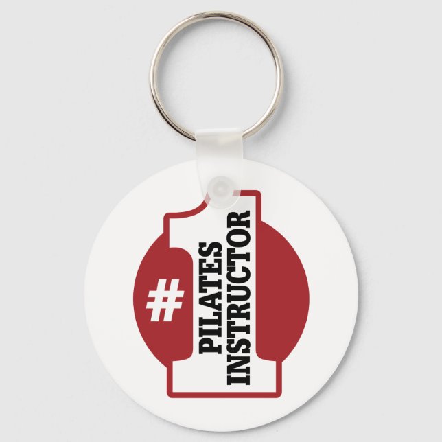 Llavero Número 1 Instructor de Pilates (Anverso)